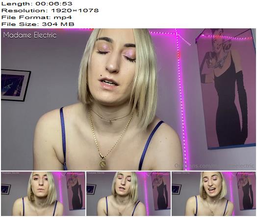 Madame Electric  See How I Make You Jerk Off at Work in the Office Toilet preview