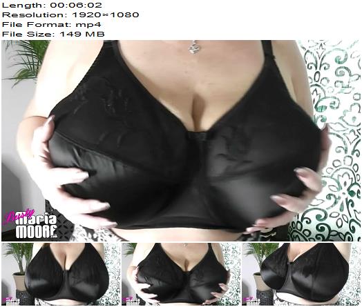 Maria Moore  Black Satin Bra Joi preview