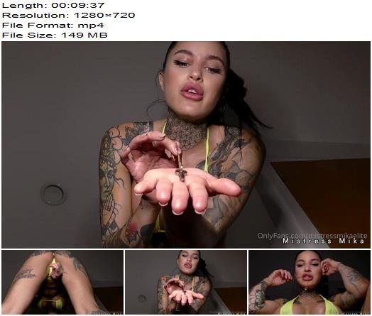 Mistress Mika  Locked Cock Tease Bitch preview