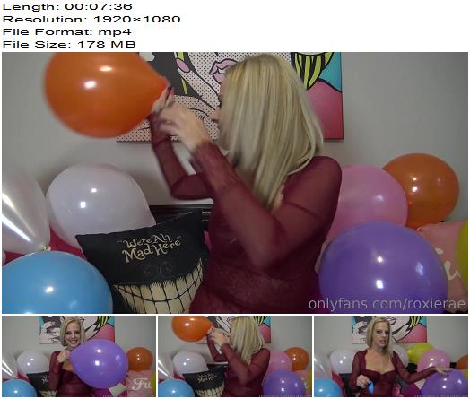 Roxie Rae  Watch Me Close Up Non Pop Balloon Blowing preview