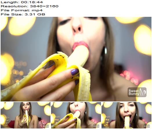 Sweet Bunny  Banana ASMR  Eating And Sucking Sounds preview